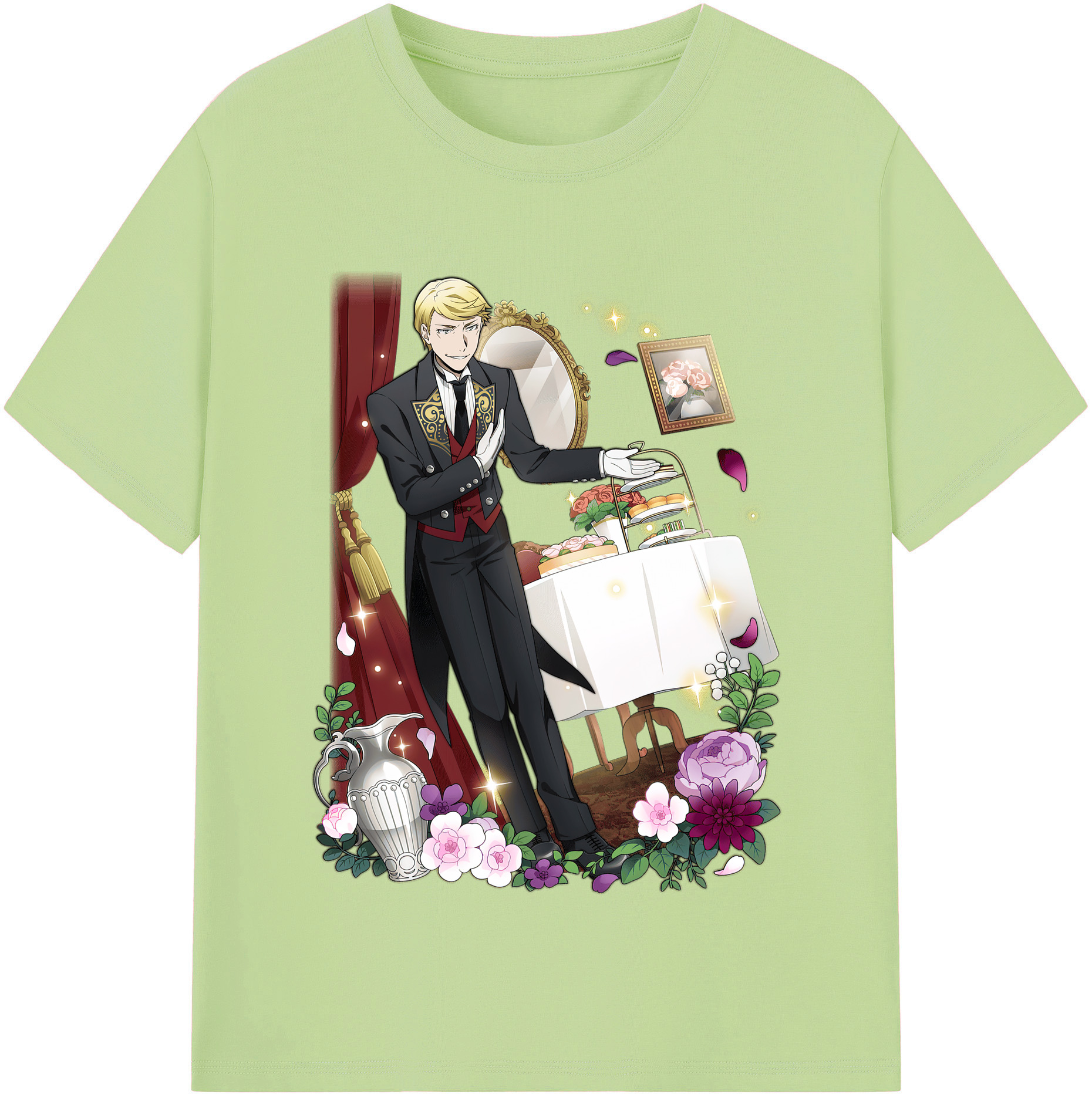 （画像用） 文豪ストレイドッグス Bungo Stray Dogs 綿100％半袖Tシャツ（フロントプリント）